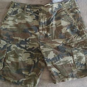 Quiksilver Woodland Camo Cargo Shorts